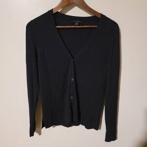 Ann Taylor Navy Blue Basic Cardigan SZ M Petite
